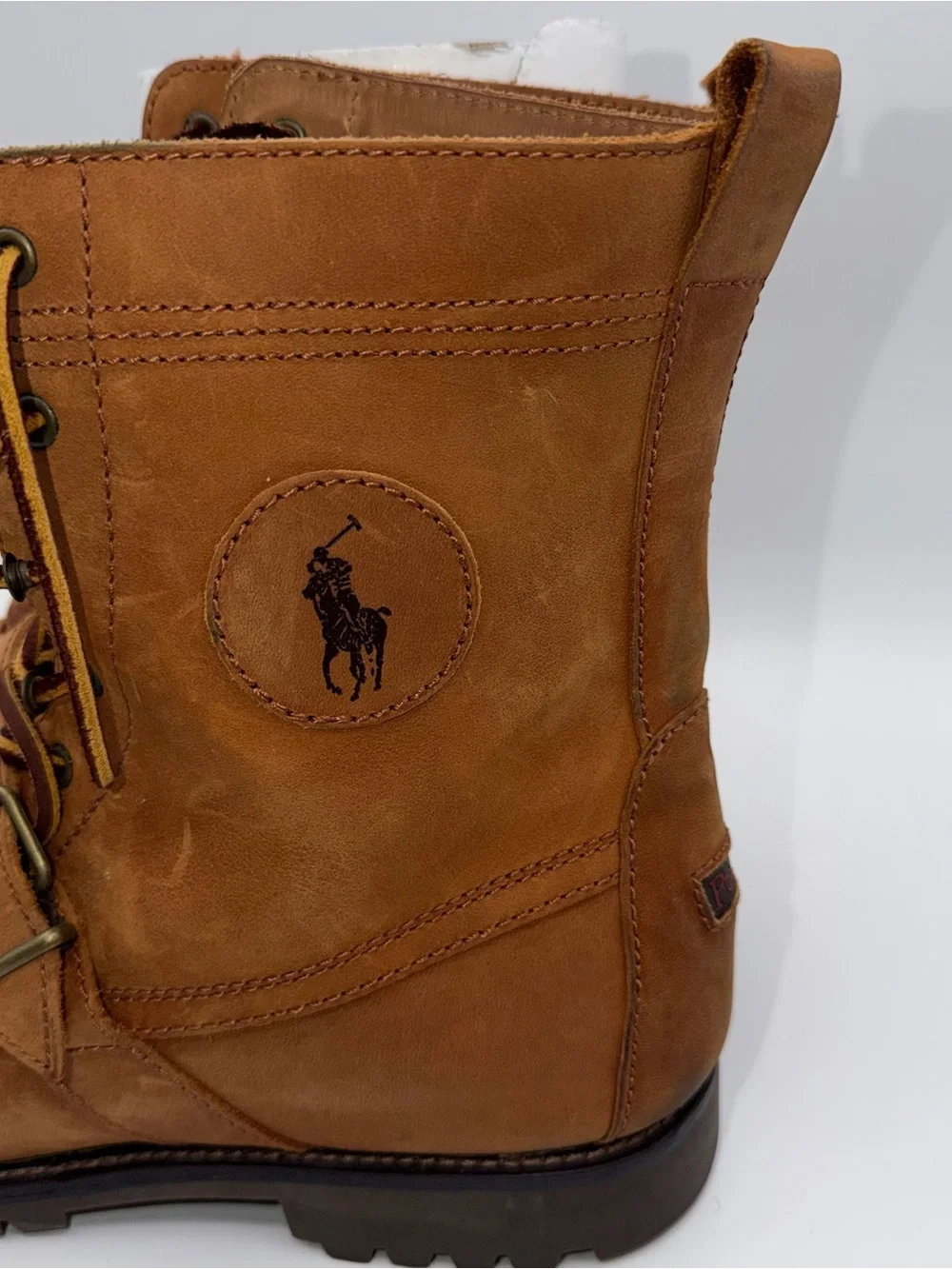 Polo Ralph Lauren Ranger Boots Tan Size 11.5D 812089030